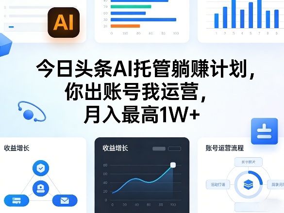 今日头条AI托管躺賺计划，你出账号我运营，月入最高1W+【揭秘】-赛德副业库