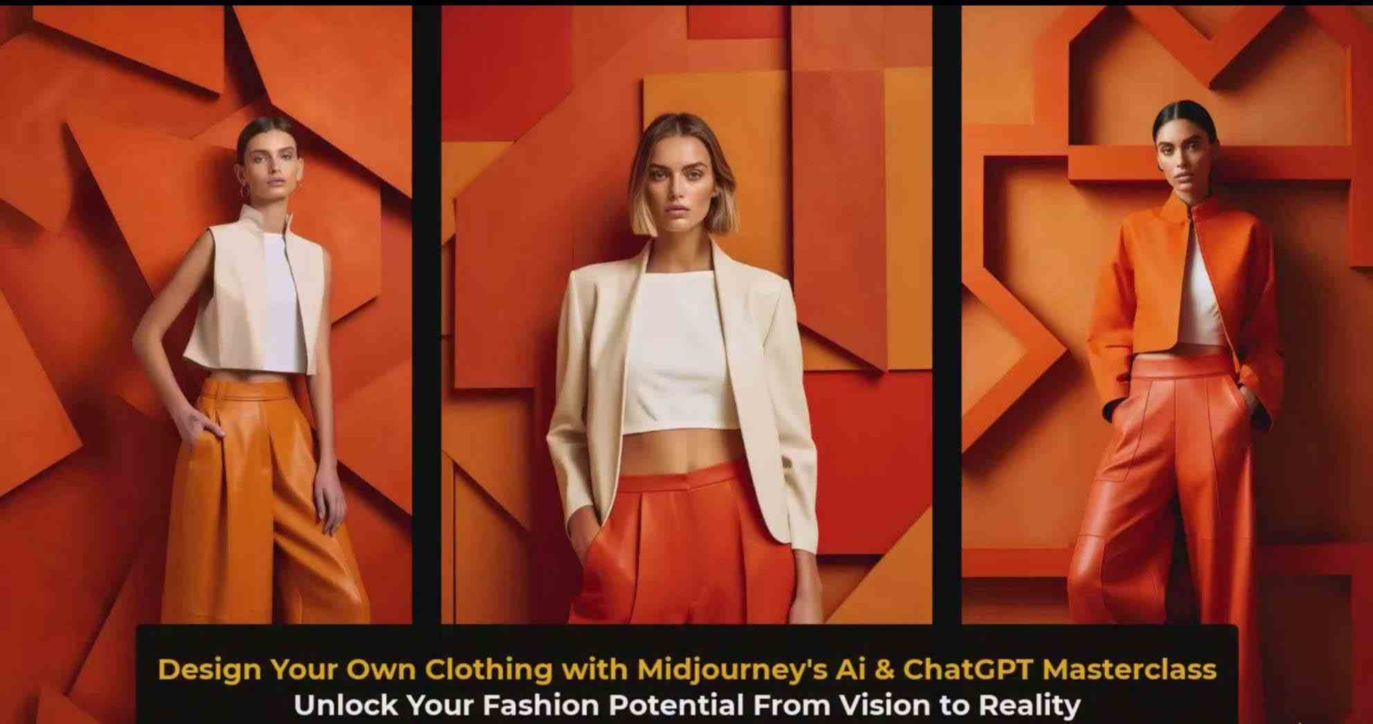 图片[5]-利用 Midjourneys Ai 人工智能设计自己的服装AI大师班-10节课-中英字幕-赛德副业库