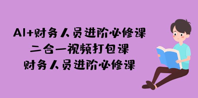 AI + 财务人员进阶必修课二合一视频打包课,财务人员进阶必修课-赛德副业库