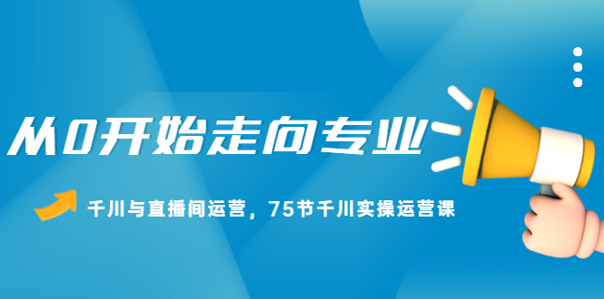 从0开始走向专业，千川与直播间运营，75节千川实操运营课-赛德副业库