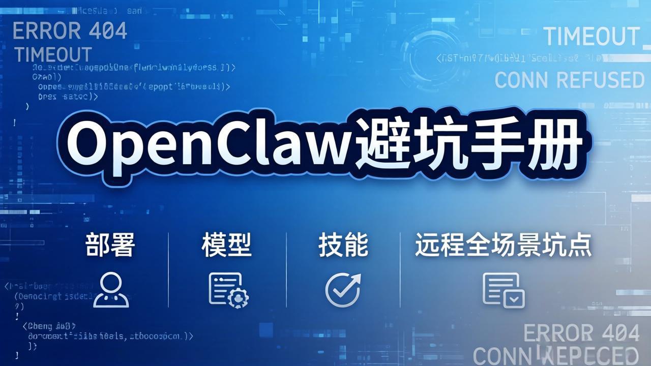 (17671期)OpenClaw避坑手册:部署+模型+技能+远程全场景坑点,一次性给你说全,少走弯路-赛德副业库
