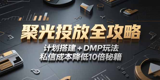 (15254期)2025小红书聚光投放全攻略,计划搭建+DMP玩法,私信成本降低10倍秘籍-赛德副业库