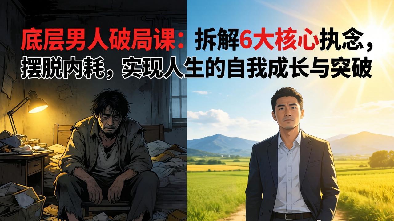 (17747期)付费文章:底层男人破局课:拆解 6 大核心执念,摆脱内耗,实现人生的自我成长与突破-赛德副业库