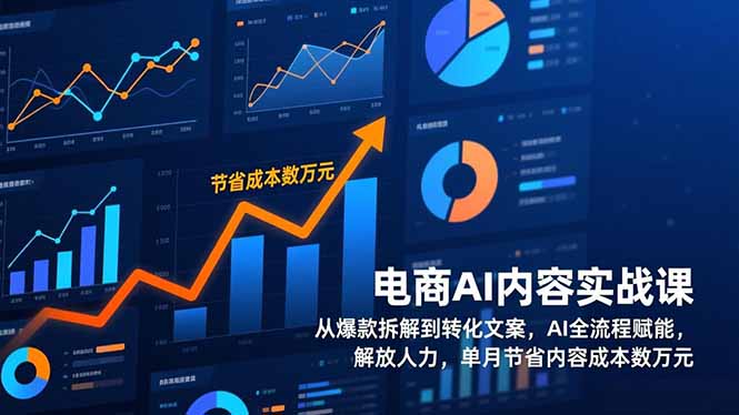 （17061期）电商AI内容实战课，从爆款拆解到转化文案，AI全流程赋能，解放人力，单月节省内容成本数万元-赛德副业库