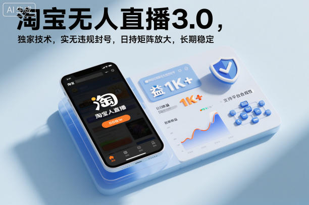淘宝无人直播3.0，独家技术，实无违规封号，日收益1k+，支持矩阵放大，长期稳定【揭秘】-赛德副业库
