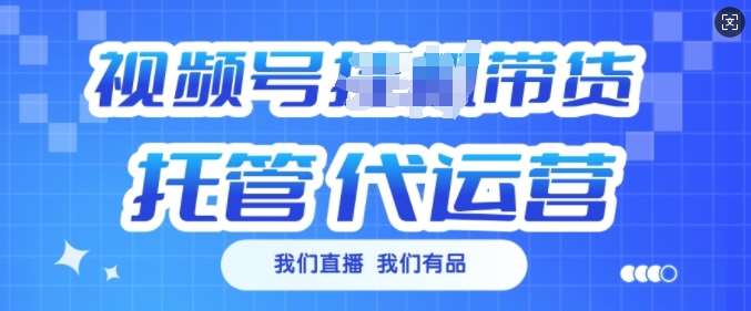 视频号挂J直播带货托管代运营，每个月多挣3k【揭秘】-赛德副业库