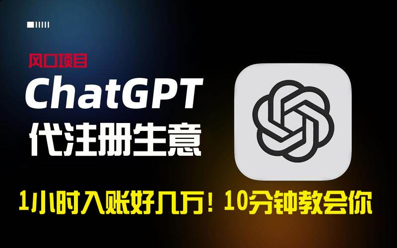 （8998期）一小时入账好几万！利润大到吓人的ChatGPT代注册小生意，10分钟教会你，…-赛德副业库