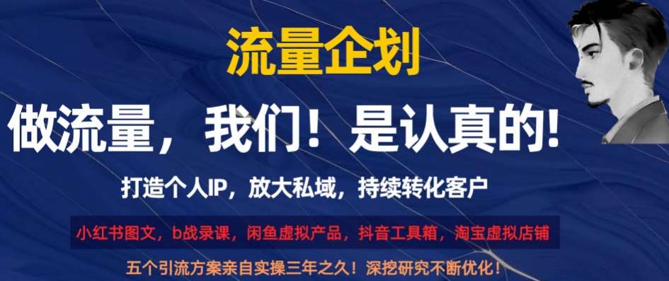 流量企划，打造个人IP，放大私域，持续转化客户【揭秘】-赛德副业库