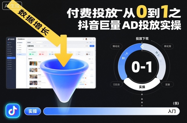 ​​‌‬‌‍⁤⁣​​⁤⁢​⁤​‍‬‬​⁤⁣‍‬⁤​⁡​⁣⁡‌‍​⁤⁣‍⁣​‌⁢⁢⁡‍⁣⁡​付费投放从0到1之抖音巨量AD投放实操-赛德副业库