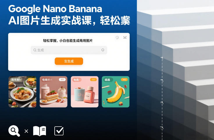 Google Nano Banana AI图片生成实战课，轻松掌握，小白也能生成商用图片-赛德副业库