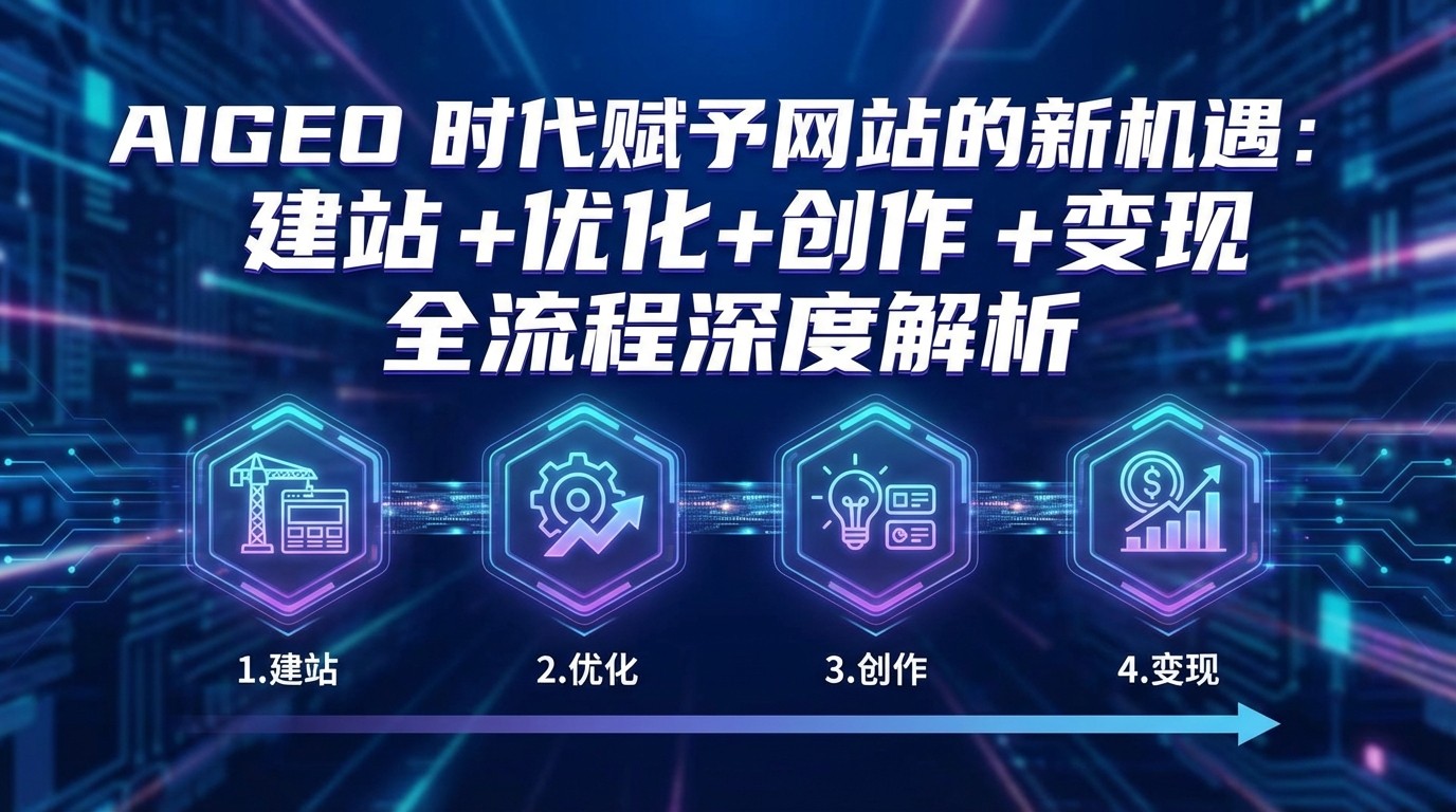AIGEO+时代赋予网站的新机遇：建站+优化+创作+变现+全流程深度解析-赛德副业库