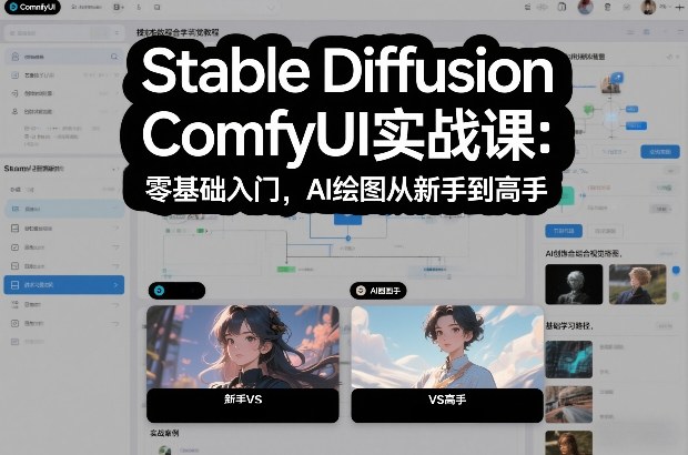 Stable Diffusion ComfyUI实战课：零基础入门，AI绘图从新手到高手-赛德副业库