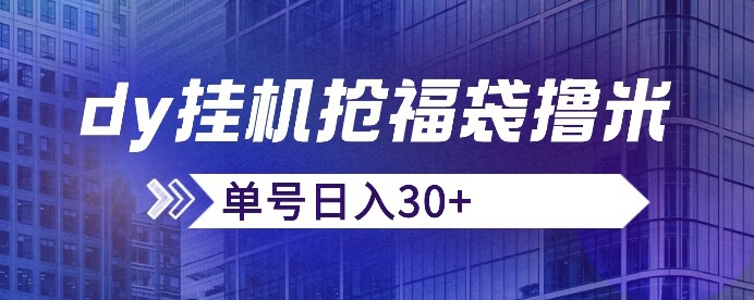 抖音抢福袋/抢红包脚本,只要号多放着一天抢个30+没问题的【揭秘】-赛德副业库