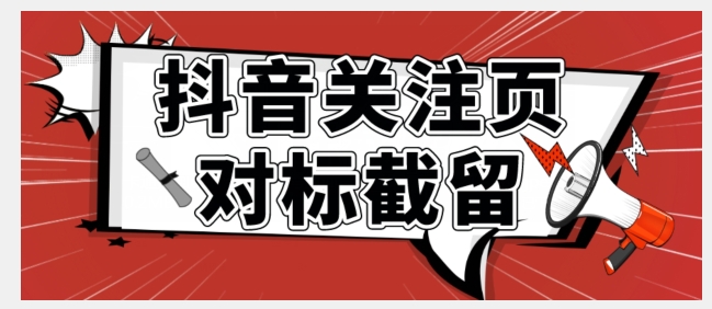 全网首发-抖音关注页对标截留术【揭秘】-赛德副业库