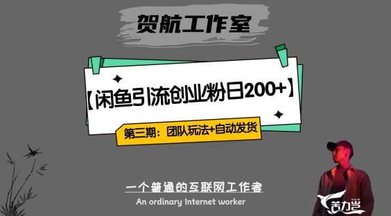 第三期：暴力引流，无脑搬运，闲鱼创业粉引流一天200+，更新全自动发货的团队闭环模式【揭秘】-赛德副业库
