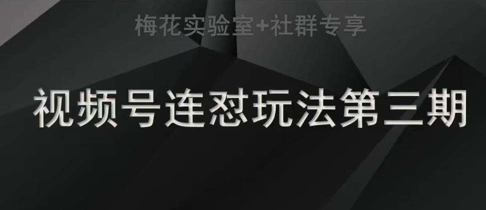 梅花实验室社群连怼玩法第三期轻原创玩法+测素材方式-赛德副业库