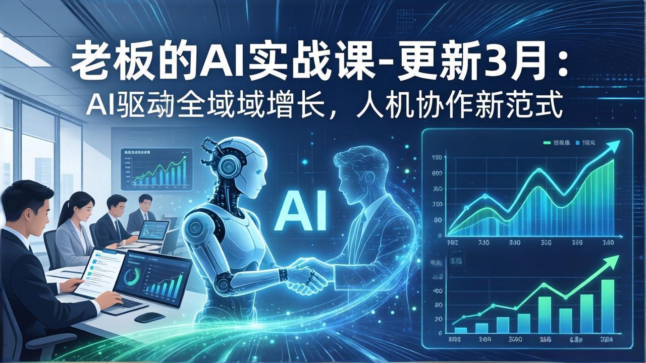 （17772期）老板的AI实战课-更新3月：AI驱动全域增长，人机协作新范式，用AI提高企业效率、利润与竞争力-赛德副业库