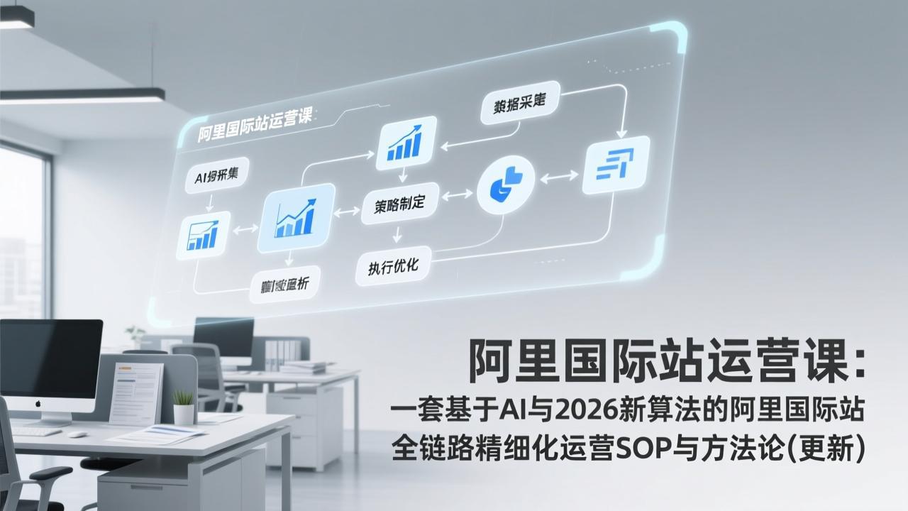 （17378期）阿里国际站运营课：一套基于AI与2026新算法的阿里国际站全链路精细化运营SOP与方法论(更新)-赛德副业库