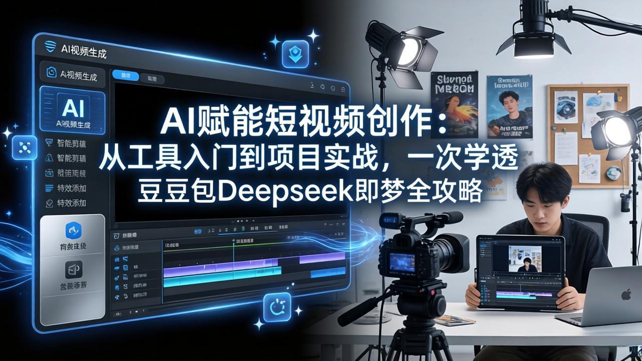 (17762期)AI赋能短视频创作:从工具入门到项目实战,一次学透豆包Deepseek即梦全攻略-赛德副业库