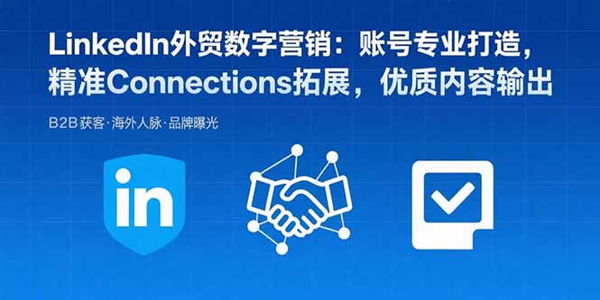 （15773期）LinkedIn外贸数字营销：账号专业打造，精准Connections拓展，优质内容输出-赛德副业库