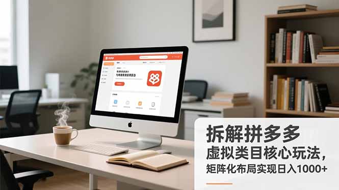 （16906期）拆解拼多多虚拟类目核心玩法，矩阵化布局实现日入1000+-赛德副业库