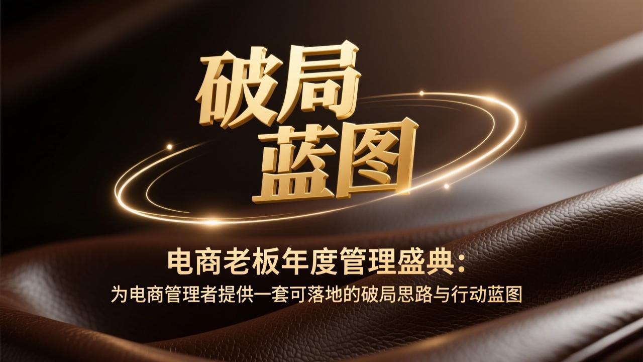 （17374期）电商老板年度管理盛典：为电商管理者提供一套可落地的破局思路与行动蓝图-赛德副业库