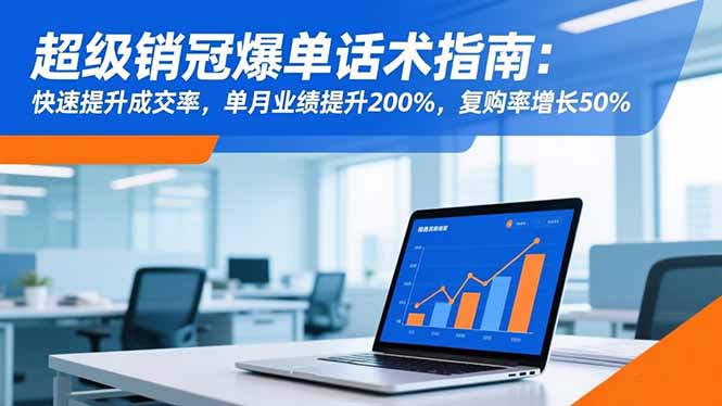 （16511期）超级销冠爆单话术指南：快速提升成交率，单月业绩提升200%，复购率增长50%-赛德副业库