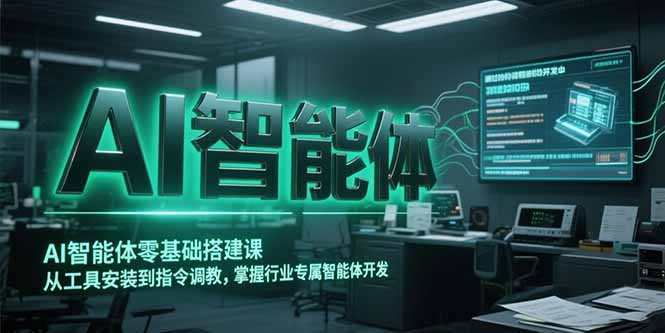 （15257期）AI智能体零基础搭建课，从工具安装到指令调教，掌握行业专属智能体开发…-赛德副业库
