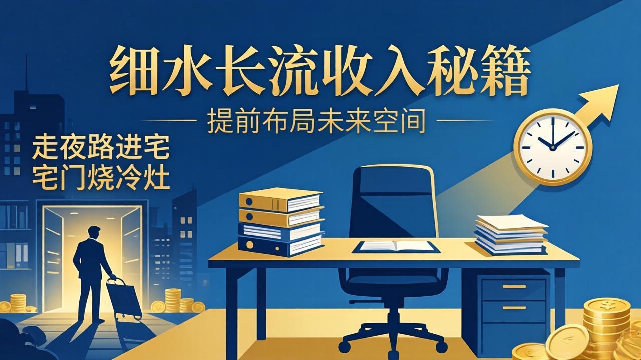 （17836期）某付费文章：细水长流收入秘籍：走夜路进宅门烧冷灶，提前布局未来空间-赛德副业库