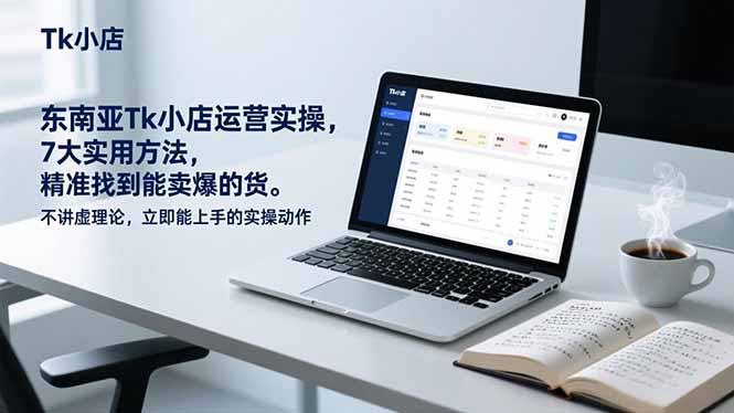 (17041期)东南亚Tk小店运营实操,7大实用方法,精准找到能卖爆的货。不讲虚理论,立即能上手的实操动作-赛德副业库