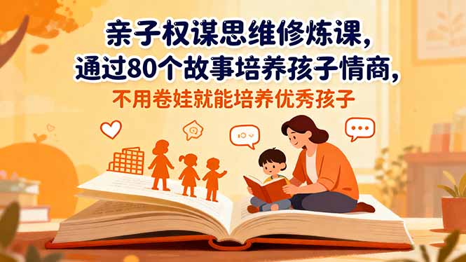 (16455期)亲子权谋思维修炼课,通过80个故事培养孩子情商,不用卷娃就能培养优秀孩子-赛德副业库