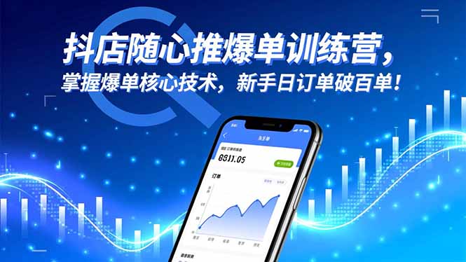 （16526期）抖店随心推爆单训练营，掌握爆单核心技术，新手日订单破百单！-赛德副业库