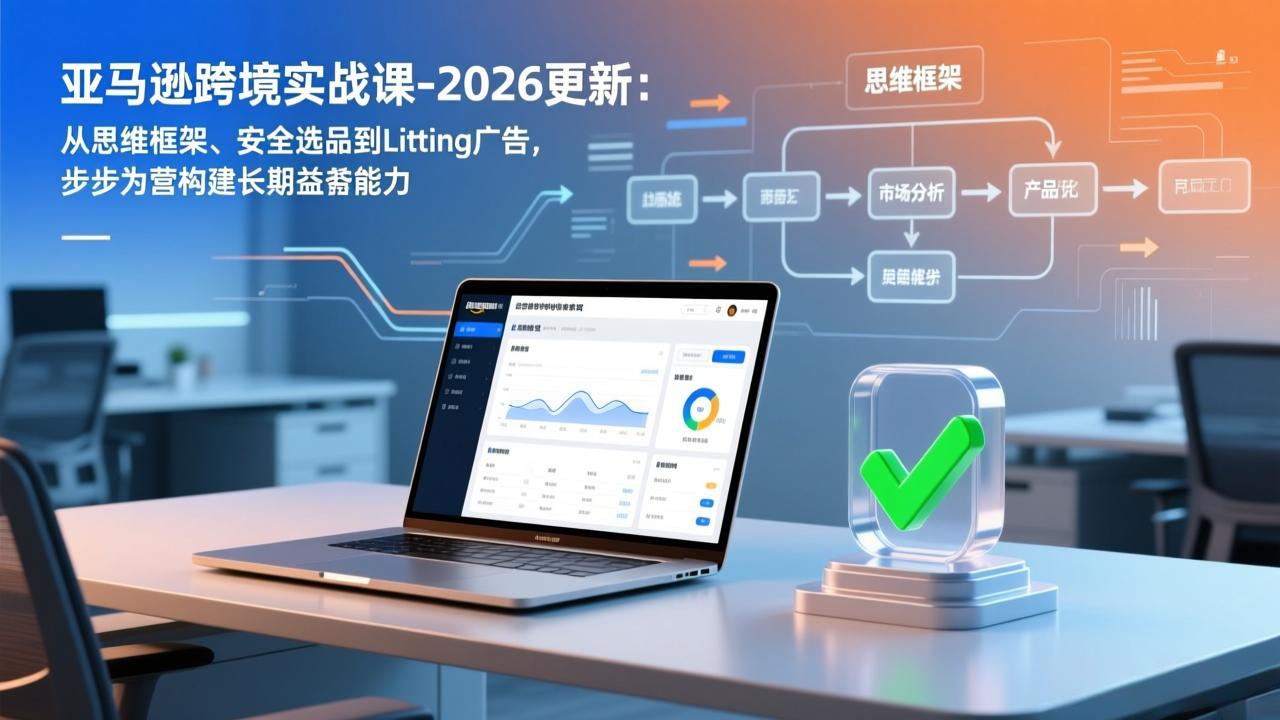 (17269期)亚马逊跨境实战课-2026更新:从思维框架、安全选品到Listing广告,步步为营构建长期盈利能力-赛德副业库