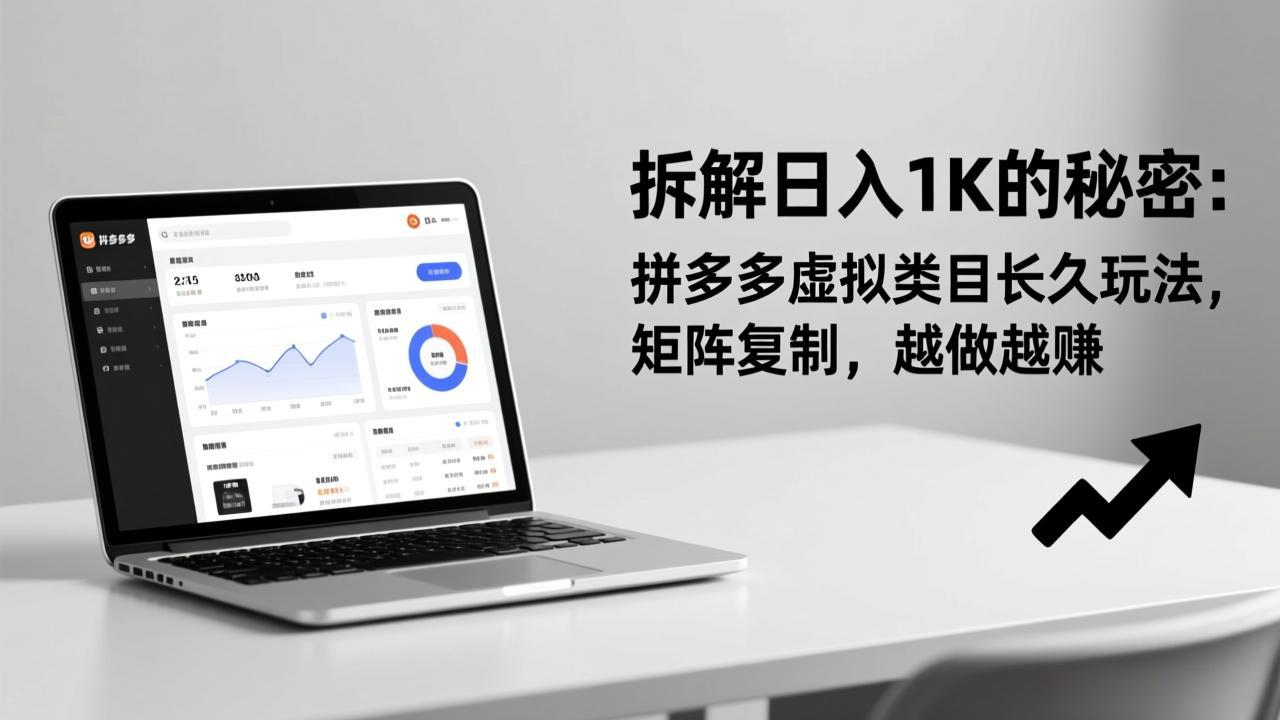 （17247期）拆解日入 1K 的秘密：拼多多虚拟类目长久玩法，矩阵复制，越做越赚-赛德副业库