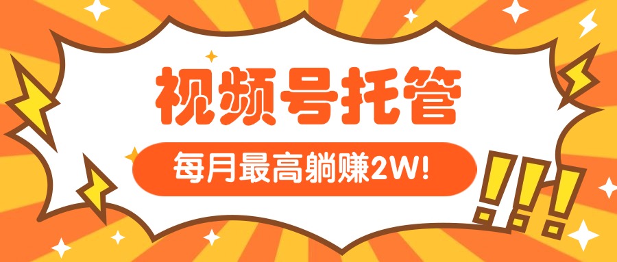 (15331期)【视频号托管 】我提供视频,你每天5分钟复制发布,最高月入1W-赛德副业库