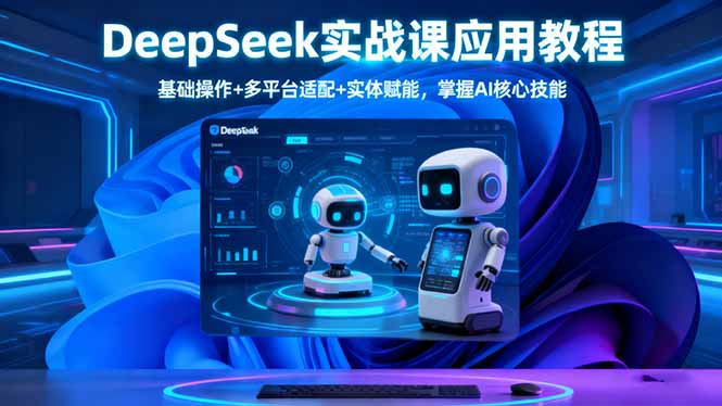 (16391期)DeepSeek实战课应用教程、基础操作+多平台适配+实体赋能,掌握AI核心技能-赛德副业库