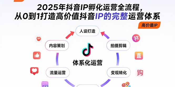 （15610期）2025年抖音IP孵化运营全流程，从0到1打造高价值抖音IP的完整运营体系-赛德副业库