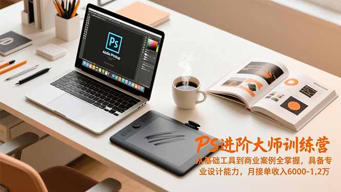 （16868期）PS进阶大师训练营，从基础工具到商业案例全掌握，具备专业设计能力，月接单收入6000-1.2万-赛德副业库