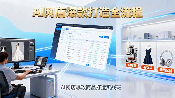 （16326期）AI网店爆款商品打造实战班：AI技术实现商品图智能处理，快速搭建AI网店-赛德副业库
