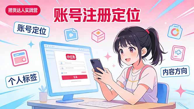 （17459期）小红书带货达人实战营：账号注册定位、内容创作、选品策略、带货技巧、流量运营等-赛德副业库
