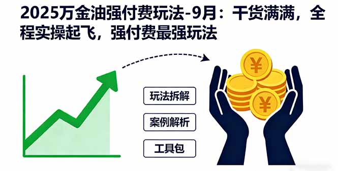 （16202期）2025万金油强付费玩法-9月：干货满满，全程实操起飞，强付费最强玩法-赛德副业库