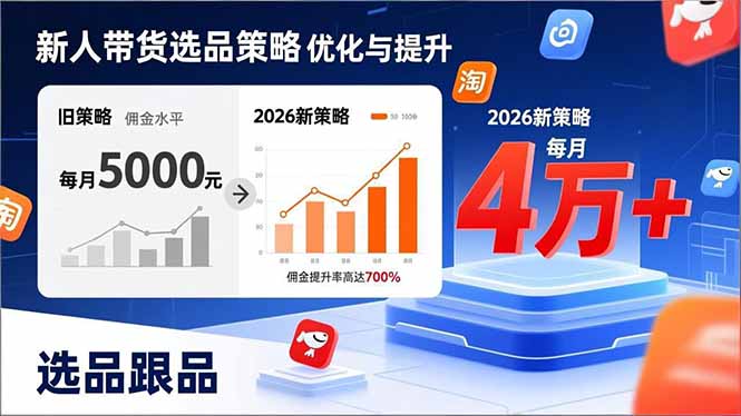 （17480期）新人带货别瞎选品！这套2026全新选品跟品策略，让我的佣金从0做到每月4万+-赛德副业库