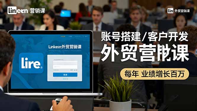(16261期)LinkedIn外贸营销课:账号搭建/客户开发/成交转化,年业绩增长百万+-赛德副业库