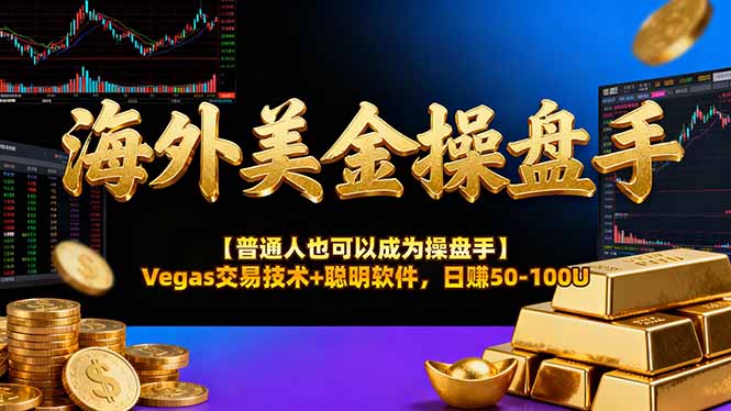 (17253期)AI美金操盘手技术【普通人也可以成为操盘手】Vegas交易技术+聪明软件,日赚50-100U-赛德副业库