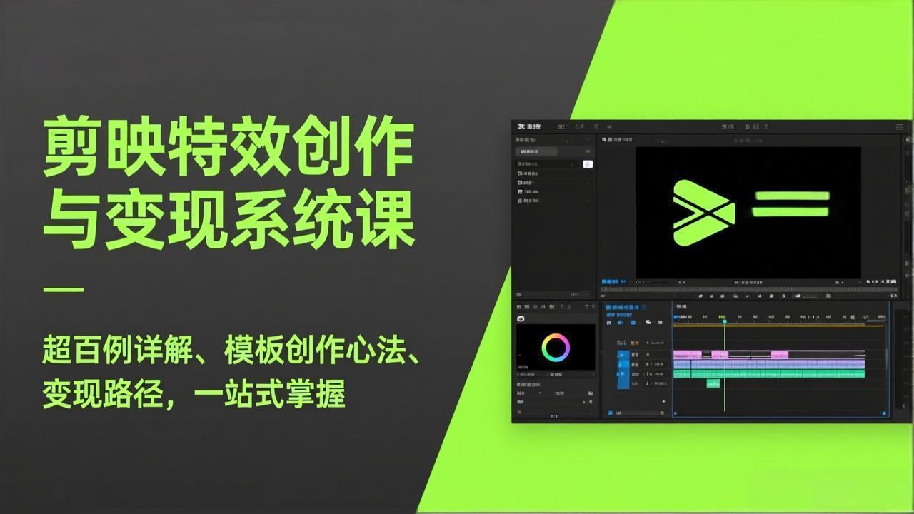 （17369期）剪映特效创作与变现系统课，超百例详解、模板创作心法、变现路径，一站式掌握-赛德副业库