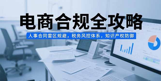(15377期)电商合规全攻略,人事合同雷区规避,税务风控体系,知识产权防御-赛德副业库