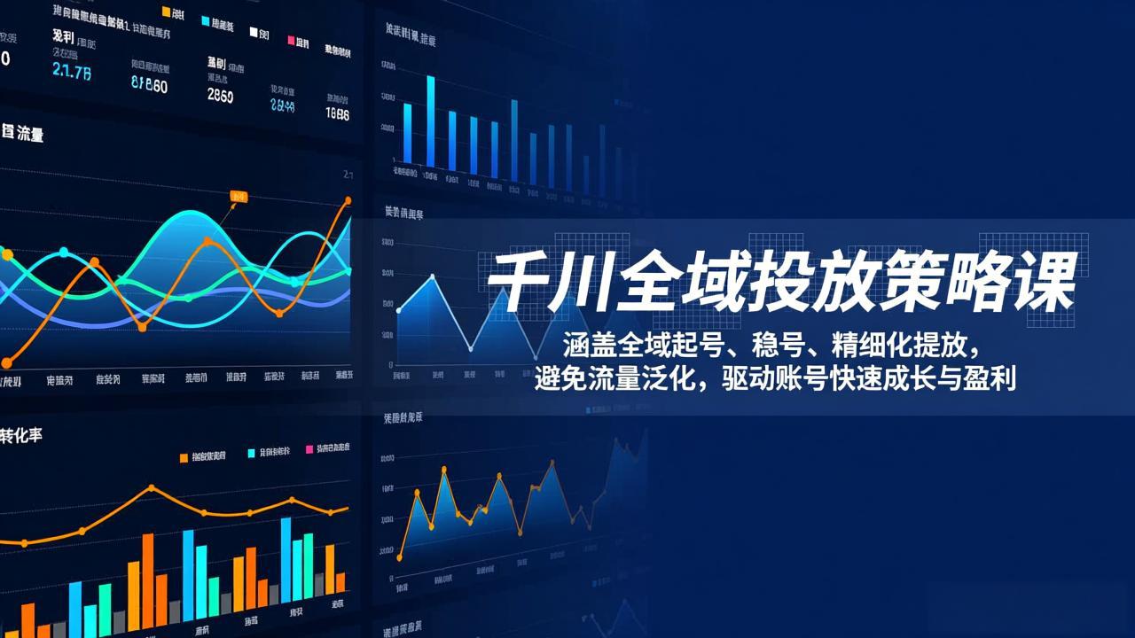 (17285期)千川全域投放策略课:涵盖全域起号、稳号、精细化投放,避免流量泛化,驱动账号快速成长与盈利-赛德副业库
