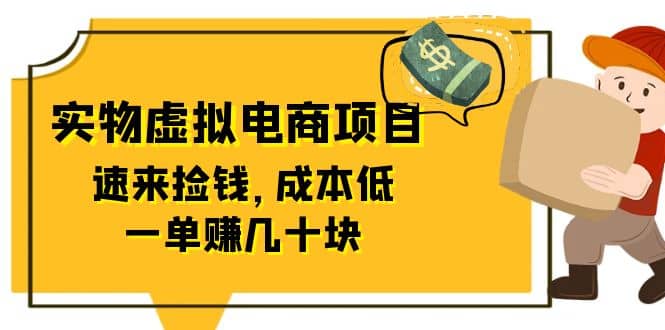 东哲日记:全网首创实物虚拟电商项目,速来捡钱,成本低,一单赚几十块!-赛德副业库