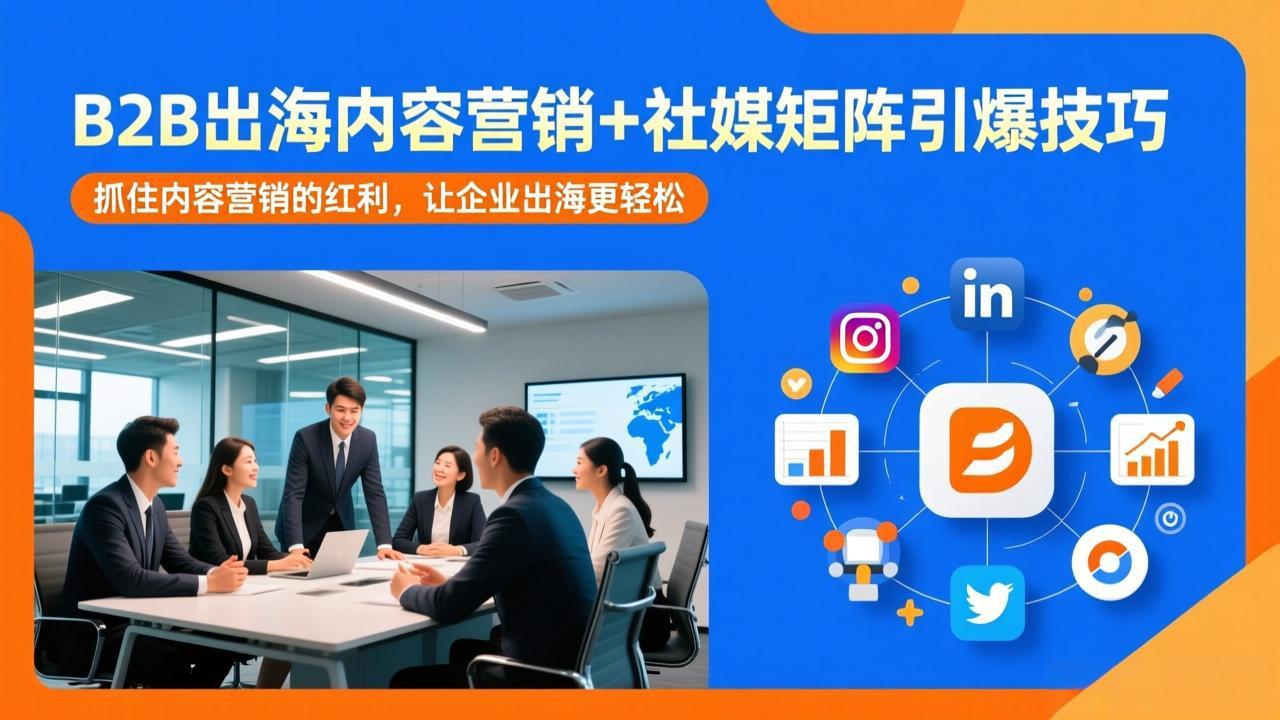 (17470期)B2B出海内容营销+社媒矩阵引爆技巧:抓住内容营销的红利,让企业出海更轻松-赛德副业库