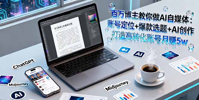 （16131期）百万博主教你做AI自媒体：账号定位+爆款选题+AI创作 打造高转化账号月赚5w-赛德副业库